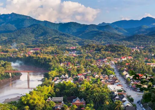 Laos and Thailand border