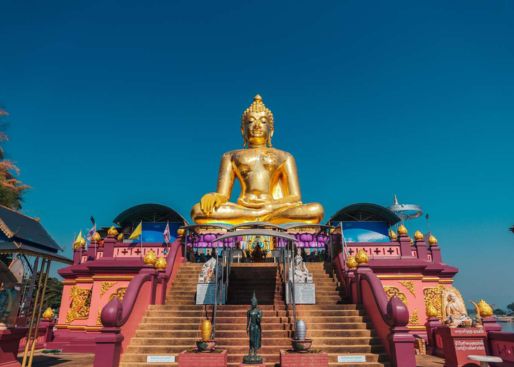 Huge Buddha statue in Chiang Saen