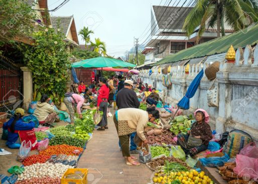 Local market in Luang Prabang
