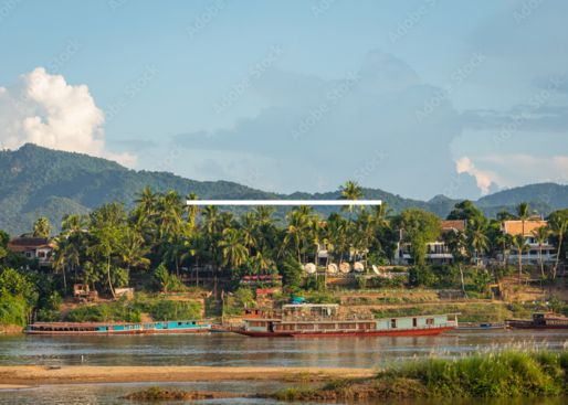 Scenery and life around Mekong River