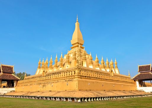 French-influenced city with the first stop to the golden Pha That Luang Stupa