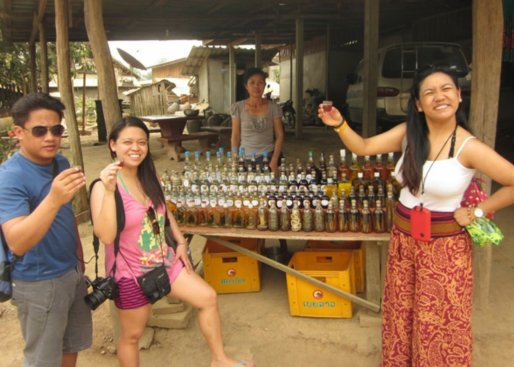 The traditional Lao whiskey